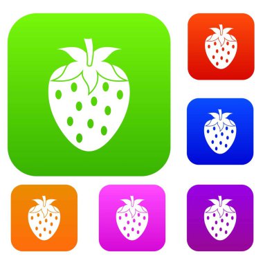 Bir çilek berry renk koleksiyonu ayarla