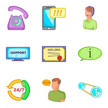 İş Atölyesi simgeler ayarla, tarzı çizgi film