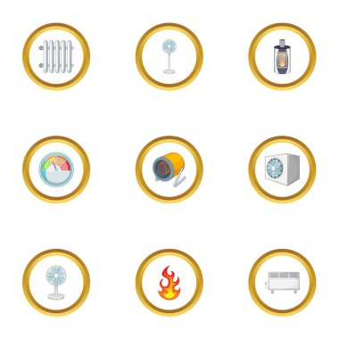 Klima Icons set, karikatür tarzı