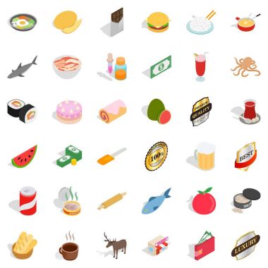 Çizburger Icons set, izometrik stili