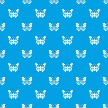 Kelebek deseni kesintisiz mavi