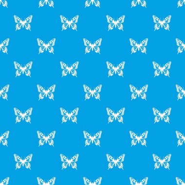 Kelebek deseni kesintisiz mavi