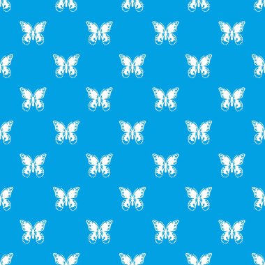 Kelebek deseni kesintisiz mavi