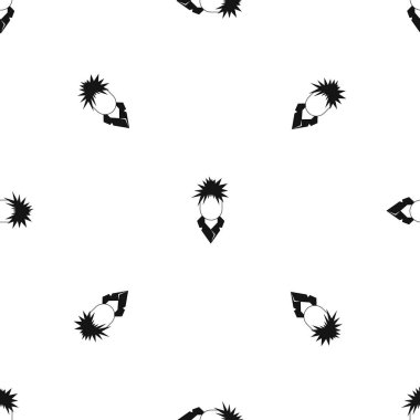 Şarkıcı desen sorunsuz siyah