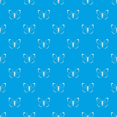 Kelebek deseni kesintisiz mavi