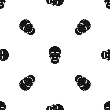 Şarkıcı maskesi desen sorunsuz siyah