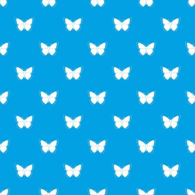 Kelebek deseni kesintisiz mavi