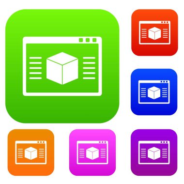 3D model renk koleksiyonu ayarla