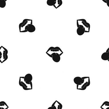 Rock amblemi desen sorunsuz siyah