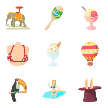 Muhteşem performansı Icons set, karikatür tarzı