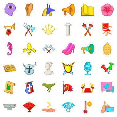 Adil Icons set, karikatür tarzı