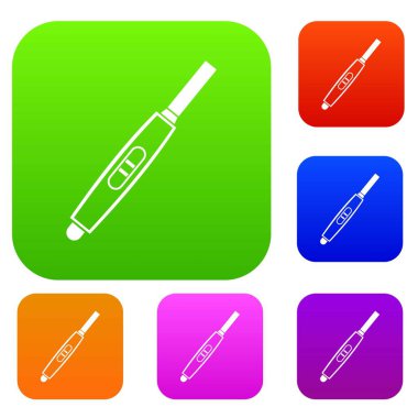 Hamilelik testi pozitif hamile ile renk koleksiyonu ayarla