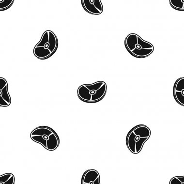 Eti biftek desen sorunsuz siyah