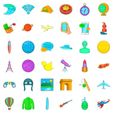 Araştırma Icons set, karikatür tarzı