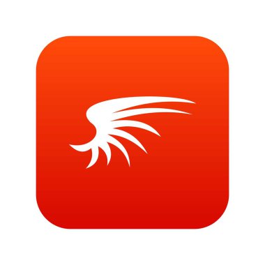 Kanat simgesi dijital kırmızı