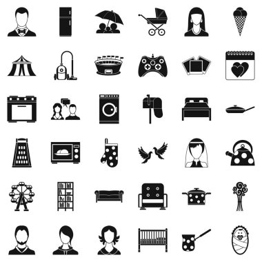 Anne Icons set, basit tarzı