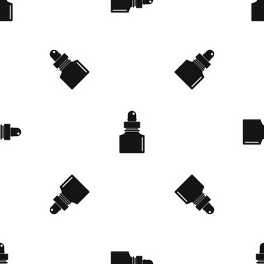 Siyah InkWell desen sorunsuz siyah