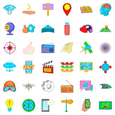 Pusula Icons set, karikatür tarzı