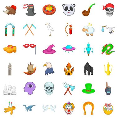 Cadı Icons set, izometrik stili