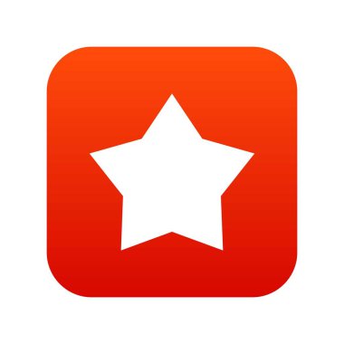 Yıldız simgesi dijital kırmızı