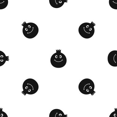 Olgun gülümseyen nar meyve sorunsuz siyah desen