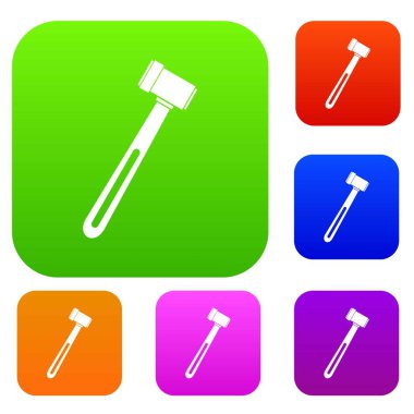 Tıbbi çekiç renk koleksiyonu ayarla