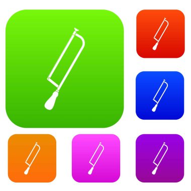 Amputasyon ve cerrahi testere set renk koleksiyonu