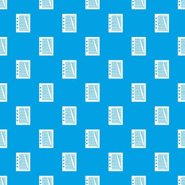 İle belge planı ve kalem desen kesintisiz mavi