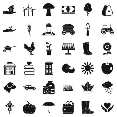 Önyükleme Icons set, basit tarzı