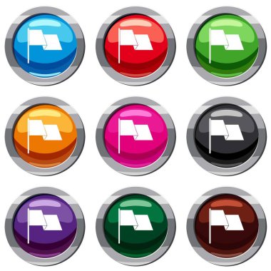 Bayrak sallayarak 9 koleksiyonu ayarla