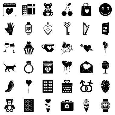 Kanat Icons set, basit tarzı