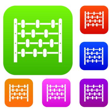 Çocuk abaküs renk koleksiyonu ayarla