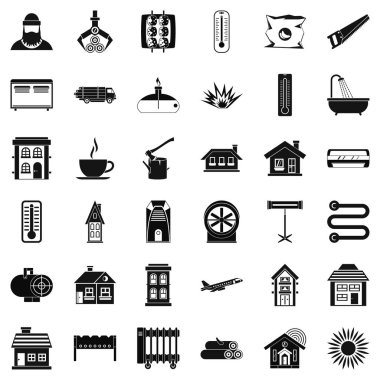 Güneş Icons set, basit tarzı