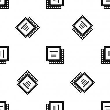 Bilgisayar Cpu işlemci çip desen sorunsuz siyah