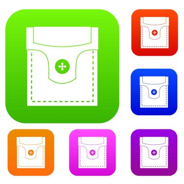 Vana cep düğmesi ile renk koleksiyonu ayarla