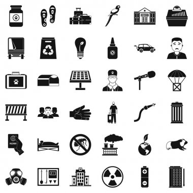 Böcek Icons set, basit tarzı