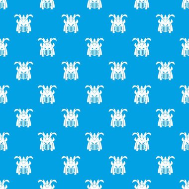 Kabile kask desen kesintisiz mavi