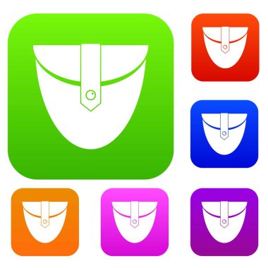 Küçük cep yama renk koleksiyonu ayarla