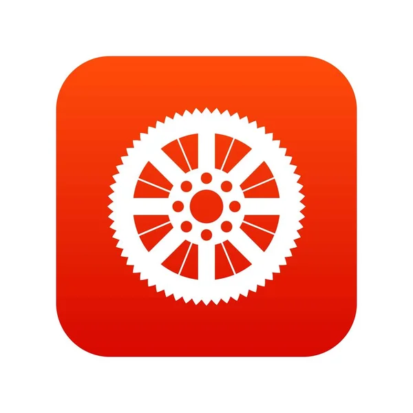 Проросток з велосипедної ікони цифровий червоний — стоковий вектор