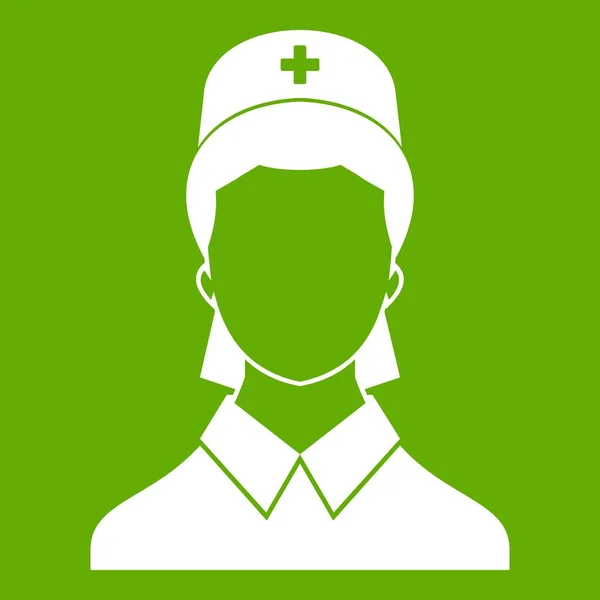 Arzt-Ikone grün — Stockvektor