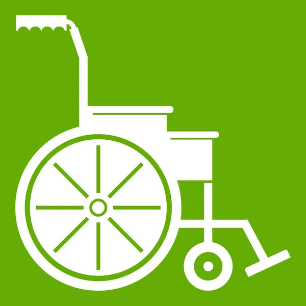 轮椅图标绿色 — 图库矢量图片