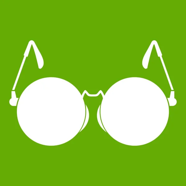 Óculos para ícone cego verde —  Vetores de Stock