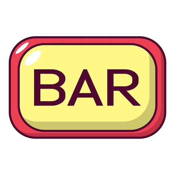 Bar-Board-Symbol, Cartoon-Stil — Stockvektor