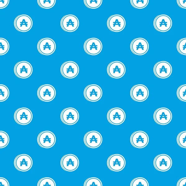 Munt austral patroon naadloze blauw — Stockvector