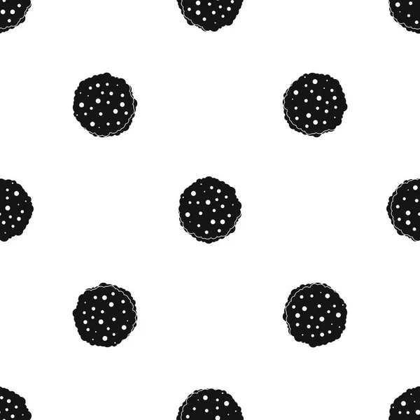 Modèle de côtelettes sans couture noir — Image vectorielle
