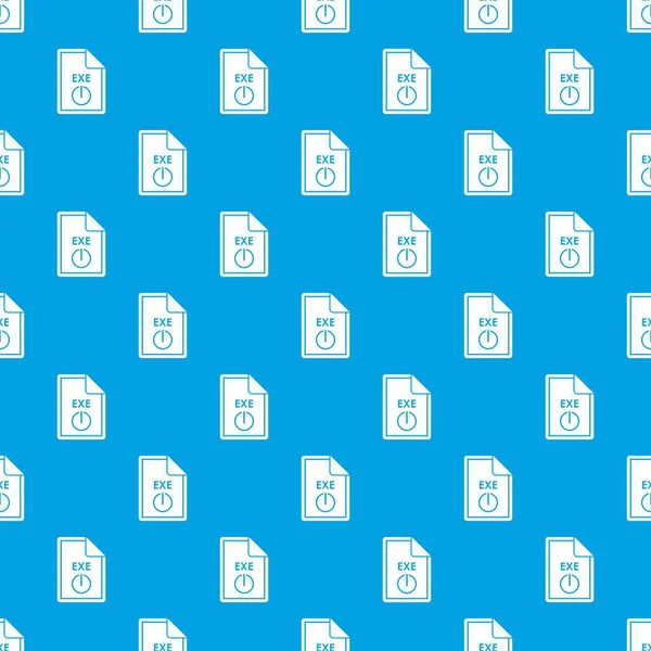 Fichier EXE motif sans couture bleu — Image vectorielle