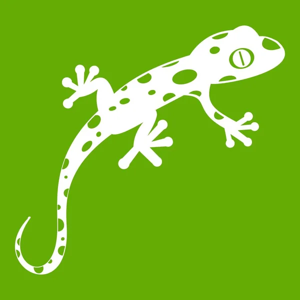 Chameleon pictogram groen — Stockvector