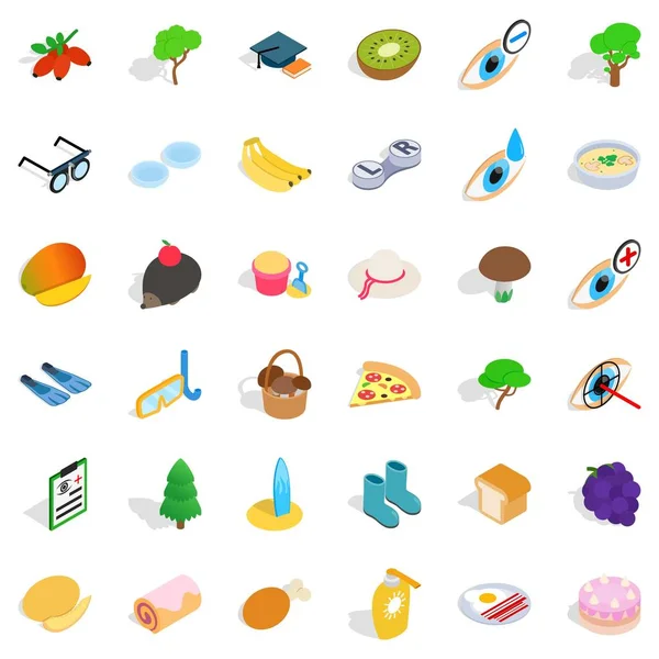 Tıp Icons set, izometrik stili