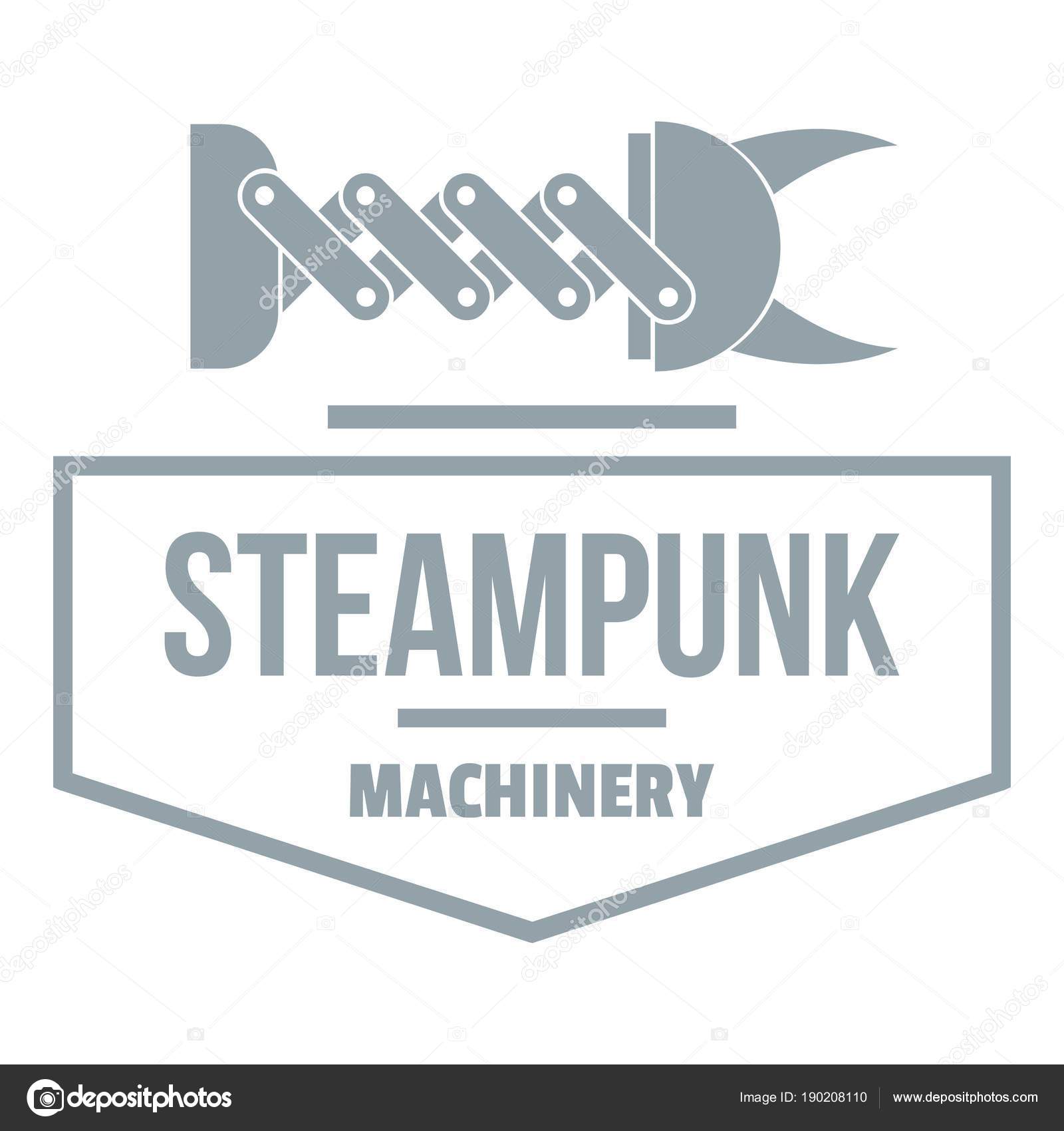 Logotipo de máquinas Steampunk, estilo cinza simples Vetor de ©ylivdesign  190208110, image size:1600x1700