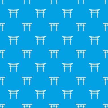 Japon yakın desen kesintisiz mavi